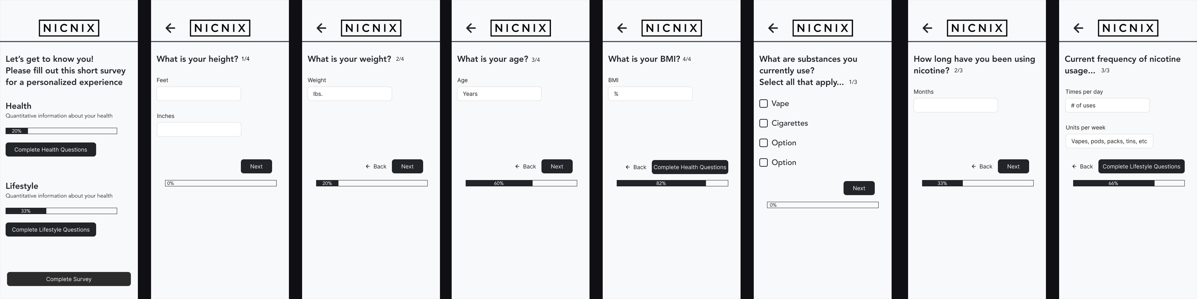 Survey Wireframe October