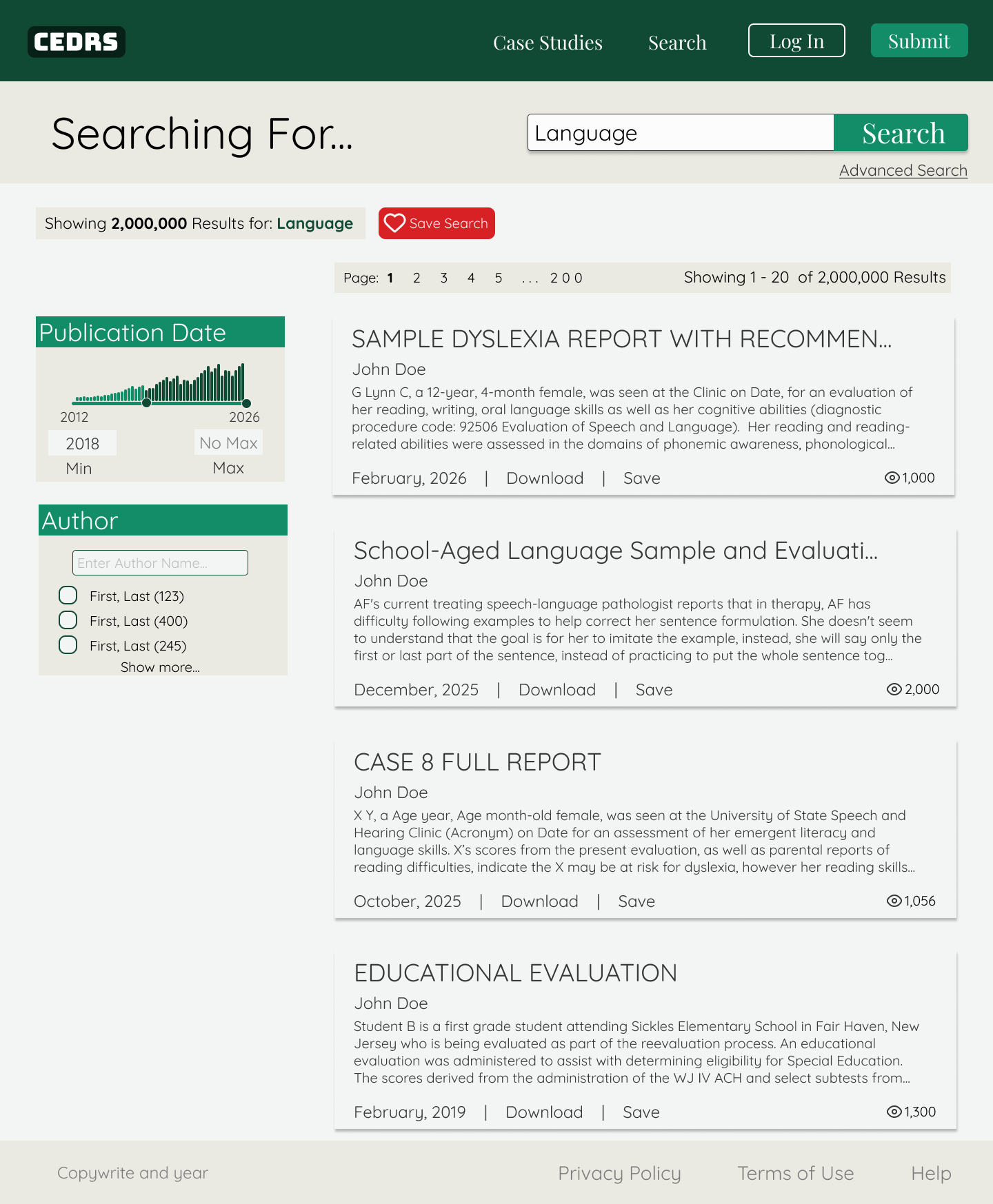 Search Result Page
