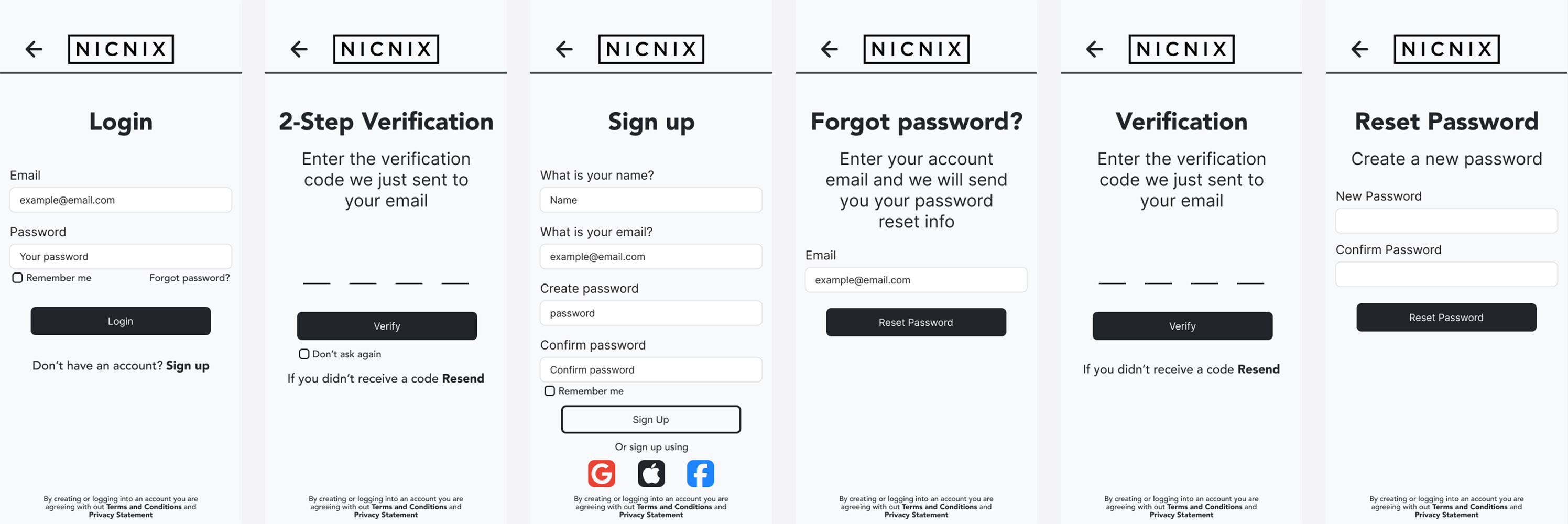 Login Wireframe October