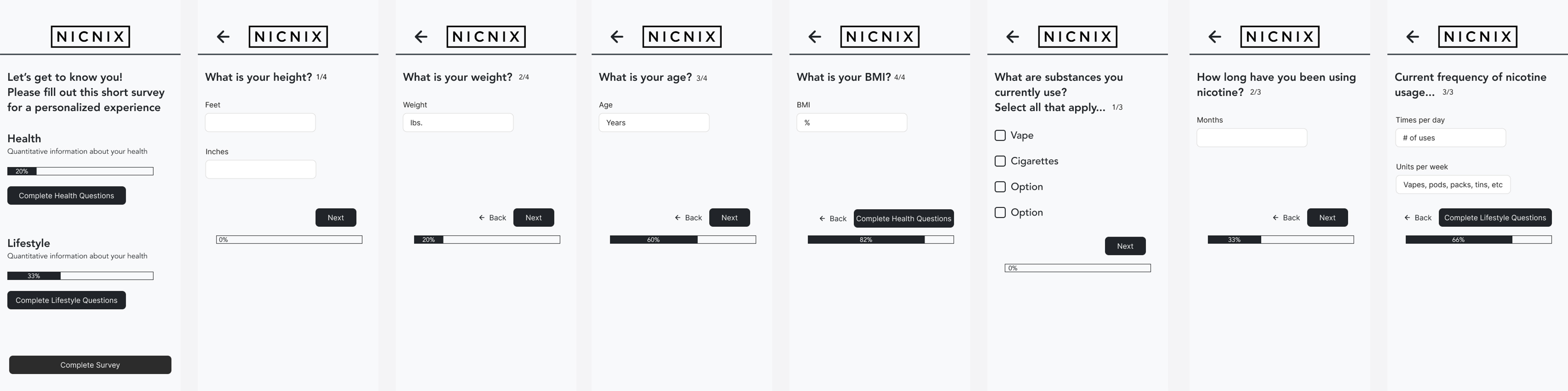 Survey Wireframe October